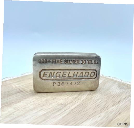 アンティークコイン コイン 金貨 銀貨 [送料無料] ENGELHARD 10oz bar .999 Old-Pour Vintage P-Series Bullionのサムネイル