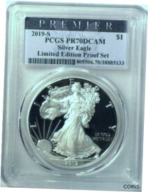 【極美品/品質保証書付】 アンティークコイン コイン 金貨 銀貨 [送料無料] 2019-S PCGS PR70DCAM American Silver Eagle $1 - Limited Edition Proof Set