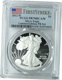 【極美品/品質保証書付】 アンティークコイン 銀貨 2012 W Silver Eagle $1 Limited Edition PR Set First Strike PCGS PR70DCAM - Gem [送料無料] #sot-wr-012377-444