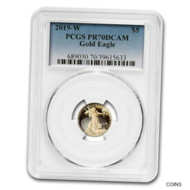【極美品/品質保証書付】 アンティークコイン コイン 金貨 銀貨 [送料無料] 2019-W 1/10 oz Proof American Gold Eagle PR-70 DCAM PCGS - SKU#218489