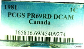 【極美品/品質保証書付】 アンティークコイン 硬貨 CANADA 1981 PCGS PR69RD DCAM PENNY .1c COIN-KM#127 [送料無料] #oct-wr-012378-3906