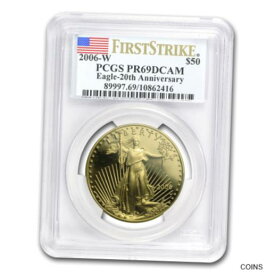 【極美品/品質保証書付】 アンティークコイン 金貨 2006-W 1 oz Proof Gold American Eagle PR-69 PCGS (FS, 20th Anniv) - SKU#29509 [送料無料] #got-wr-012378-554