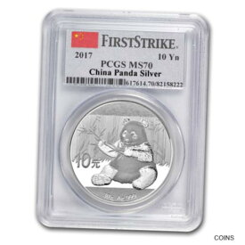 【極美品/品質保証書付】 アンティークコイン 銀貨 2017 China 30 gram Silver Panda MS-70 PCGS (First Strike) - SKU #116259 [送料無料] #sot-wr-012379-1870