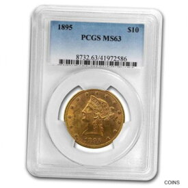 【極美品/品質保証書付】 アンティークコイン コイン 金貨 銀貨 [送料無料] 1895 $10 Liberty Gold Eagle MS-63 PCGS - SKU#40976