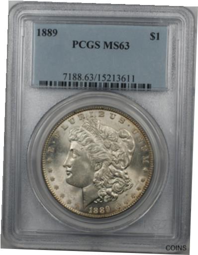  アンティークコイン コイン 金貨 銀貨  [送料無料] 1889 Morgan Silver Dollar $1 Coin PCGS MS-63 Better Coin (BR-22 H)