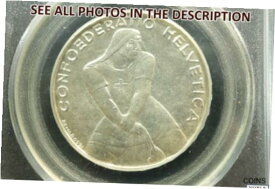 【極美品/品質保証書付】 アンティークコイン コイン 金貨 銀貨 [送料無料] NobleSpirit No Reserve (CO) 1939B Switzerland Laupen 5Fr PCGS MS63