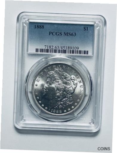  アンティークコイン コイン 金貨 銀貨  [送料無料] 1888 Morgan Silver Dollar PCGS MS63