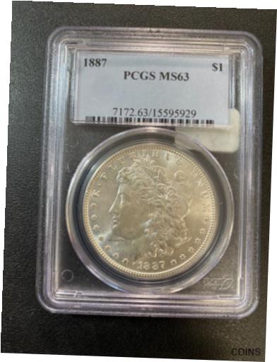 アンティークコイン 硬貨 1887 MORGAN DOLLAR PCGS MS-63 - UNCIRCULATED - LUSTER - CERTIFIED SLAB - $1 [送料無料] #oot-wr-012466-2741のサムネイル