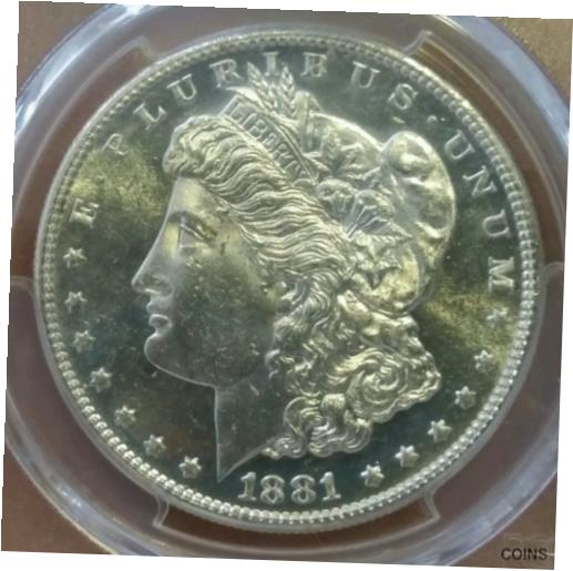  アンティークコイン コイン 金貨 銀貨  [送料無料] PCGS PROOF-LIKE uncirculated 1881-S Morgan Silver Dollar Graded BU