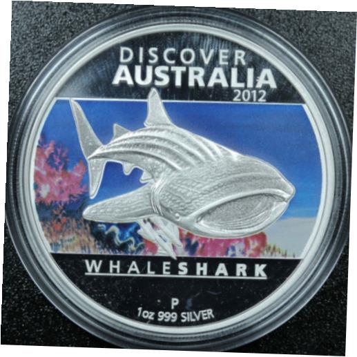  アンティークコイン コイン 金貨 銀貨  [送料無料] 2012 Australia oz Silver Whale Shark Proof Coin w  OGP