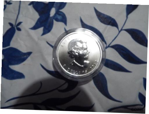 【極美品/品質保証書付】 アンティークコイン コイン 金貨 銀貨 [送料無料] 2012 Canadian Maple Leaf 1 oz .9999 Fine Silver 5 Dollar Coin - IN CAPSULE：金銀プラチナ ワールドリソース