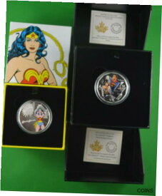 【極美品/品質保証書付】 アンティークコイン コイン 金貨 銀貨 [送料無料] 2 - Silver DC Comic Coins - "2016 Wonder Woman " & " Batman V Superman "