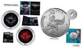【極美品/品質保証書付】 アンティークコイン 銀貨 2016 DAWN OF JUSTICE Batman V Superman Lenticular & $20 Silver Superman Coin SET [送料無料] #scf-wr-012474-1439