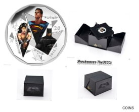 【極美品/品質保証書付】 アンティークコイン 銀貨 2016 Silver Batman V Superman Dawn Of Justice The Trinity Coin [送料無料] #scf-wr-012474-2281