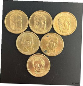【極美品/品質保証書付】 アンティークコイン 硬貨 Six (6) Coin Lot Presidential MIXED LOT One Dollar Coin - See Description -Nice! [送料無料] #ocf-wr-012485-1050