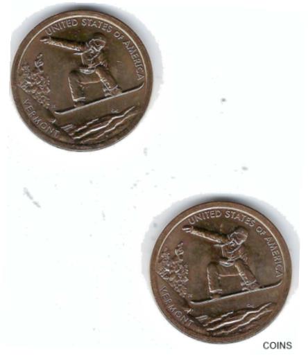 アンティークコイン 硬貨 2022-D & P $1 Coin for American Innovation Vermont Series (2 Coins)! [送料無料] #ocf-wr-012485-2728コレクション