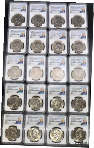 アンティークコイン コイン 金貨 銀貨 [送料無料] Dealer Lot of 20 1978-D Eisenhower Dollar NGC BRILLIANT UNC. Sealed US Mint Bag