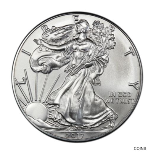  アンティークコイン コイン 金貨 銀貨  [送料無料] 2017 oz American Silver Eagle Mint State Condition
