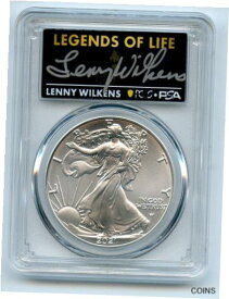 【極美品/品質保証書付】 アンティークコイン コイン 金貨 銀貨 [送料無料] 2021 $1 American Silver Eagle Type 2 PCGS PSA MS70 Legends of Life Lenny Wilkens