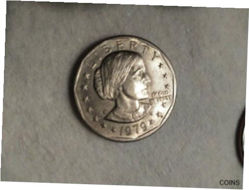  アンティークコイン コイン 金貨 銀貨  [送料無料] 1979, SBA, Dollar coin, circulated, small band...