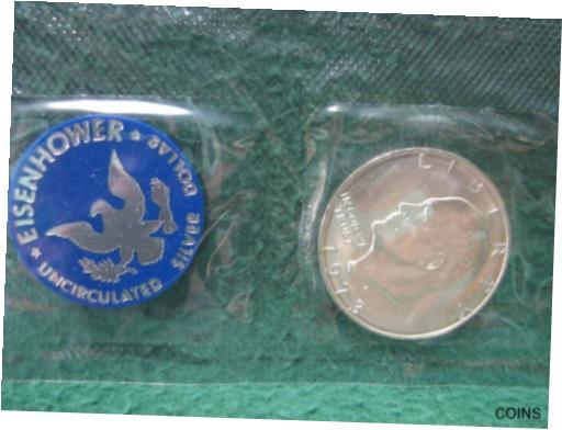  アンティークコイン コイン 金貨 銀貨  [送料無料] 1973 S Eisenhower Silver Dollar Coin UNCIRCULATED 40% SILVER Ike Dollar Coin