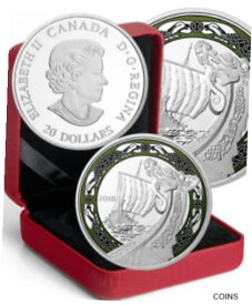【極美品/品質保証書付】 アンティークコイン コイン 金貨 銀貨 [送料無料] 2018 Northern Fury Norse Figureheads $20 1OZ Pure Silver Proof Coin Canada