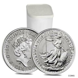 【極美品/品質保証書付】 アンティークコイン プラチナ Roll of 25 - 2018 Great Britain 1/10 oz Platinum Britannia Coin .9995 Fine BU [送料無料] #pcf-wr-012512-2232