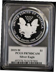 【極美品/品質保証書付】 アンティークコイン コイン 金貨 銀貨 [送料無料] 2019 W Proof American Silver Eagle PCGS PR 70 DCAM Premier First Edition
