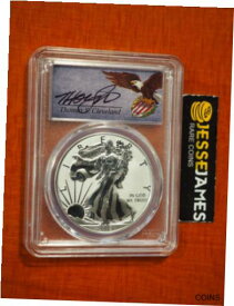 2019 S エンハンスド リバース プルーフ シルバー イーグル PCGS PR70 FDI クリーブランド 署名付き OGP2019 S ENHANCED REVERSE PROOF SILVER EAGLE PCGS PR70 FDI CLEVELAND SIGNED W/OGP