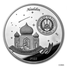 【極美品/品質保証書付】 アンティークコイン コイン 金貨 銀貨 [送料無料] 2022 Djibouti 5 oz Silver Aladdin's 1001 Nights - SKU#251147