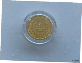 【極美品/品質保証書付】 アンティークコイン コイン 金貨 銀貨 [送料無料] Ukraine,Two Hryvnya, "Archangel Michael" 1/10 oz 999,9 ,Gold 2020 New design