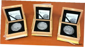 【極美品/品質保証書付】 アンティークコイン コイン 金貨 銀貨 [送料無料] 2015 - 2017 2 OZ .999 Silver North American Predators 3 Coin Set VERY RARE!!!