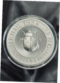 【極美品/品質保証書付】 アンティークコイン コイン 金貨 銀貨 [送料無料] Lady Bug 2 oz Silver High Relief Round Intaglio Mint