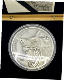 【極美品/品質保証書付】 アンティークコイン コイン 金貨 銀貨 [送料無料] North American Predator, Gray Wolf 2oz silver coin 2015