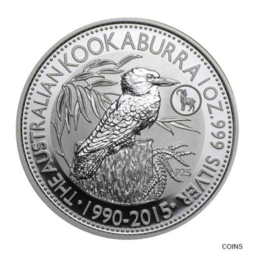  アンティークコイン コイン 金貨 銀貨  [送料無料] 2015 $1 Australian Kookaburra oz Silver .999 Fine Goat Privy