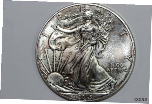 アンティークコイン コイン 金貨 銀貨 [送料無料] 2015 Cool Toned Obverse American $1 Silver Eagle 1 oz. Fine 999 MS (SE-2015-02)