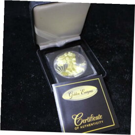 【極美品/品質保証書付】 アンティークコイン コイン 金貨 銀貨 [送料無料] 2015 Silver Eagle GOLDEN ENIGMA EDITION BLACK RUTHENIUM & 24KT GOLD HIGHLIGHTED