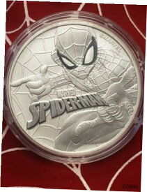 【極美品/品質保証書付】 アンティークコイン コイン 金貨 銀貨 [送料無料] \2017 Tuvalu Marvel Series Spiderman 1 Oz .9999 Silver rare and 1st in series