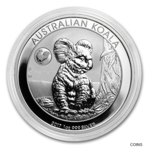 アンティークコイン コイン 金貨 銀貨 [送料無料] 2017 Australia 1 oz Silver Koala BU (Rooster Privy) ENCAPSULATED.