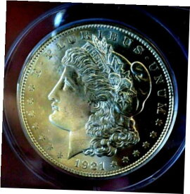 【極美品/品質保証書付】 アンティークコイン コイン 金貨 銀貨 [送料無料] MORGAN SILVER DOLLAR 1921 D ANACS MS 62++++++ UNDERGRADE GLASSY OBV PL RARE