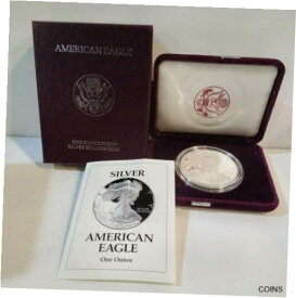 【極美品/品質保証書付】 アンティークコイン コイン 金貨 銀貨 [送料無料] 1993-P American Eagle One Ounce Proof Silver Bullion $1 Coin w/ Box & COA DS