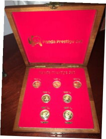 【極美品/品質保証書付】 アンティークコイン 金貨 1/10 Oz GOLD PANDA COIN PRESTIGE SET LIMITED EDITION 7-coins 1982-1987Y CHINA [送料無料] #gcf-wr-012836-395