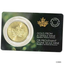 【極美品/品質保証書付】 アンティークコイン コイン 金貨 銀貨 [送料無料] 2022 Canada Gold Maple Leaf 1 oz $50 Single Sourced Mine - BU in Assay Card