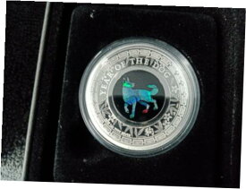 【極美品/品質保証書付】 アンティークコイン コイン 金貨 銀貨 [送料無料] 2018 Australia Opal Series Lunar Year of the Dog 1oz Silver Proof $1 Coin COA