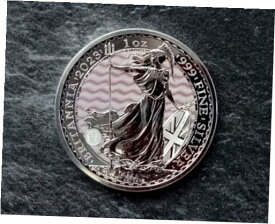 【極美品/品質保証書付】 アンティークコイン コイン 金貨 銀貨 [送料無料] 2023 silver britannia in capsule#6