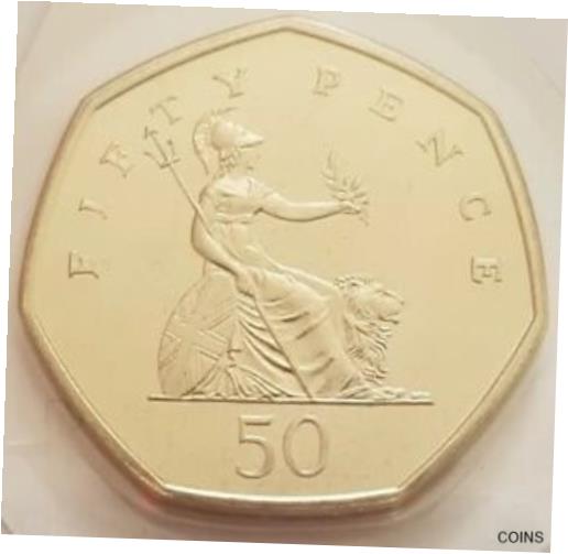  アンティークコイン コイン 金貨 銀貨  [送料無料] 1999 The Royal Mint UK Uncirculated Britannia Fifty Pence 50p coin