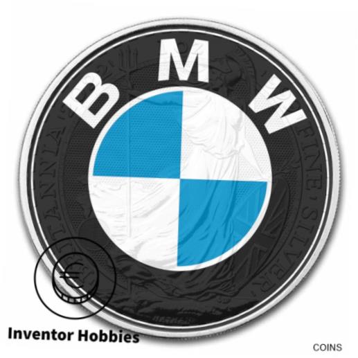  アンティークコイン コイン 金貨 銀貨  [送料無料] BMW Colorized British Britannia 1oz .999 Pure Silver Coin