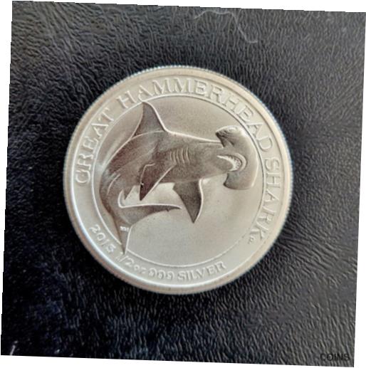  アンティークコイン コイン 金貨 銀貨  [送料無料] 2015 Australia 50 cents Great Hammerhead Shark .999 Fine Silver 2oz.