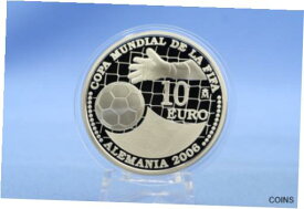 【極美品/品質保証書付】 アンティークコイン 銀貨 Spain 10 EURO 2004 FIFA Football World Cup 2006 Silver PP / Proof- [送料無料] #sof-wr-012955-421