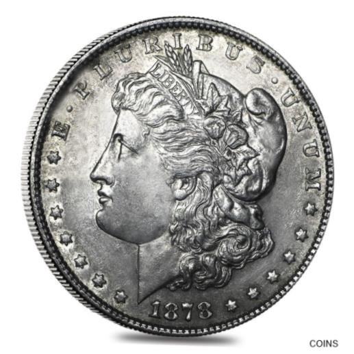 アンティークコイン　コイン　金貨　Reverse　Morgan　of　Dollar　1878　銀貨　VG-XF　[送料無料]　Silver　Tailfeathers　79